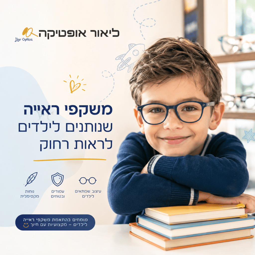 משקפי ראייה לילדים - ליאור אופטיקה