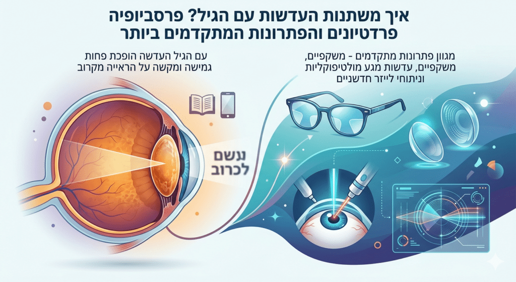מה זה פרסביופיה? המדריך של ליאור אופטיקה